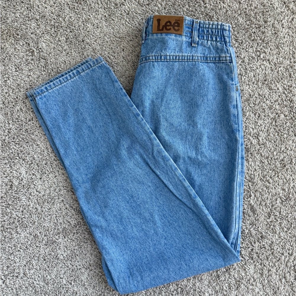Lee Vintage Light Blue Relaxed Fit Mom Jeans
